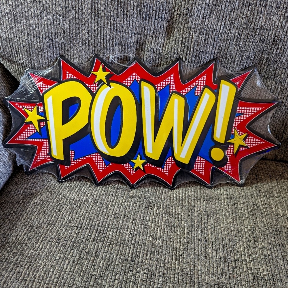 Pow! Batman Metal Sign